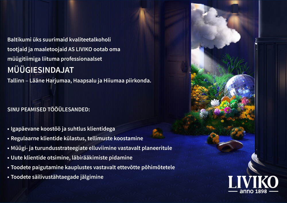 Otsime oma meeskonda müügiesindajat