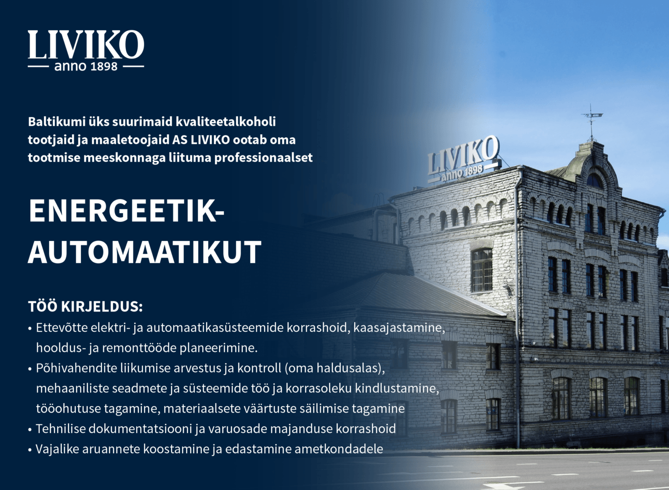 Otsime oma meeskonda energeetik-automaatikut