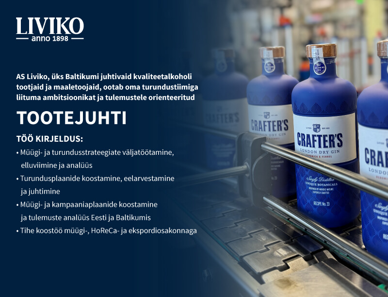 Otsime oma meeskonda tootejuhti