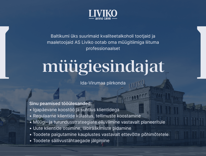 Otsime oma meeskonda müügiesindajat